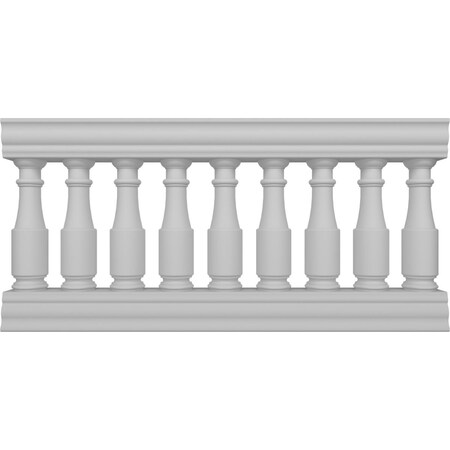 Ekena Millwork Fiberthane Hamilton Balustrade Railing Kit Style N (6 7/8" On-Center Spacing to Pass 4" Sphere Code) BALK32X060HMN